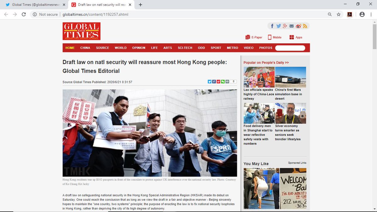 DanGarrett97's tweet photo. So #CCP. Goebbels Times (@globaltimesnews) promotes #XiJinping's #natseCLAW for #HongKong using photo of former @hkpoliceforce "terrorist" &amp; violent #unitedfront actor #ManShek (involved in attacks on pro-#democracy/pro-HongKong activists) since 2014. Pictured w/ UF's #PatrickKo. https://t.co/NNeoxJJO0b