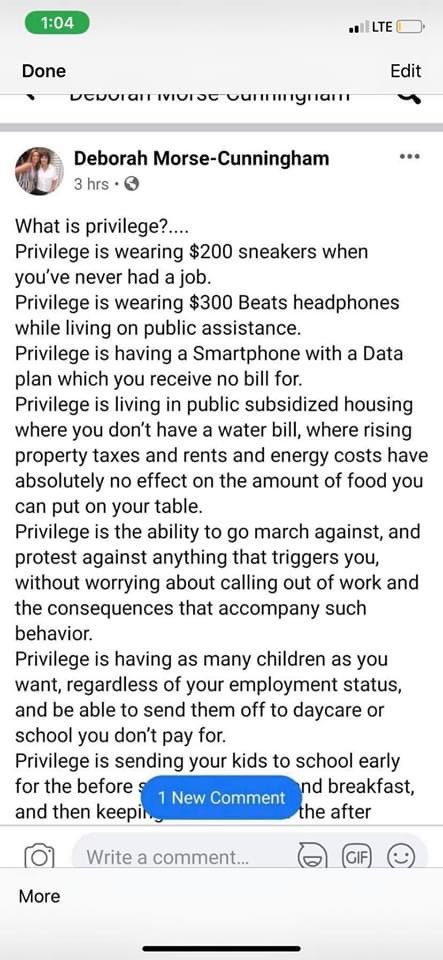 SusieDaGem's tweet photo. This is the Assistant Principle at New Dorp High School. This is the person that edits the curriculum and says if teachers are affective (good) or not. 🙄
Smh 

(This post is from Facebook, but fb don’t know how to get people booted like twitter does. So do y’all ting) https://t.co/fDr6iSolTY