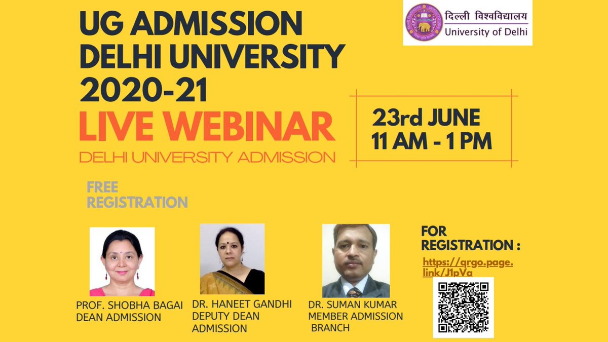 DU Admission Branch tweet media