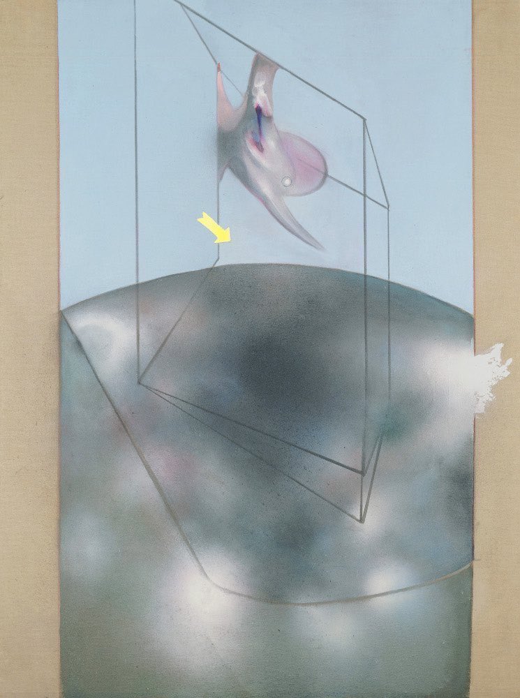 By the late 1980s figures dissolve in a kinder way & devastation is more subtle. Painting March (1985), Study from the Human Body (1986), Study from the Male Body (1986) & Triptych (1987)