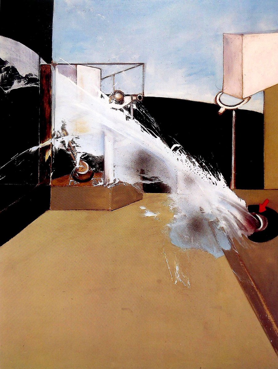 Bacon’s genius was to evolve his vision whilst continuing to integrate past work. Jet of Water (1988), Seated Figure (1989), Jacques Dupin (1990) & Second Version of Triptych 1944 (1988)