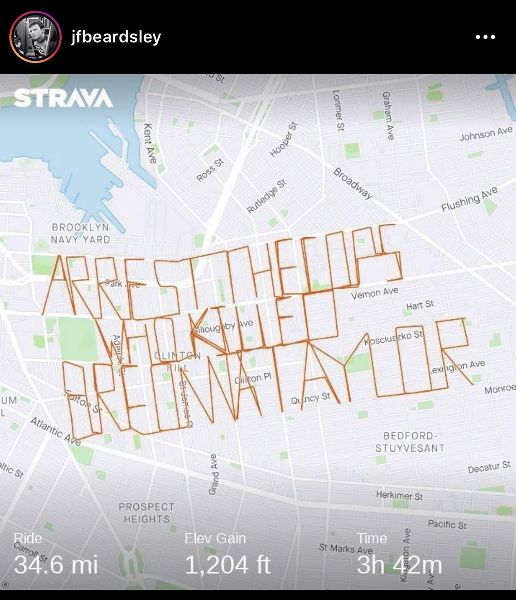 RunnersOfNYC's tweet photo. This is impressive on @Strava 

#BlackLivesMatter 

via IG: genelu &amp; jfbeardsley https://t.co/9GRiegronc