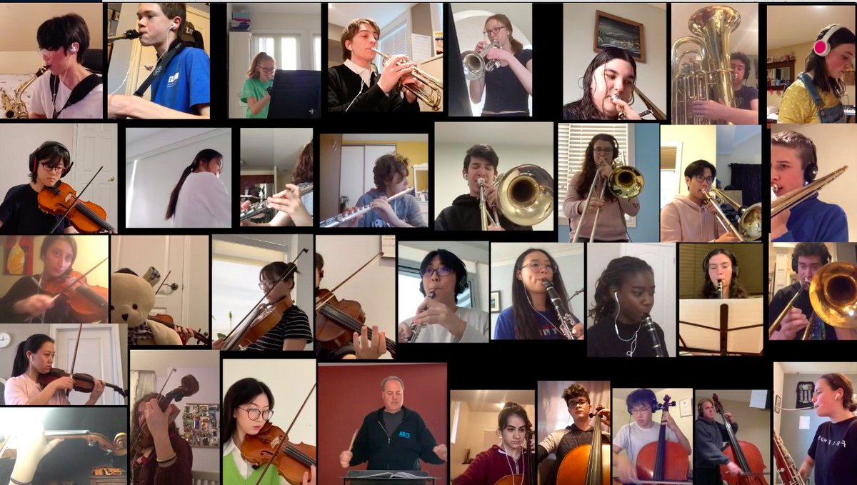 AMHS_Music's tweet photo. Check out the AMHS Virtual Symphonic Orchestra performing Dvorak Symphony no. 8 https://t.co/o6WlfHEwiX https://t.co/WWc8rpONgS