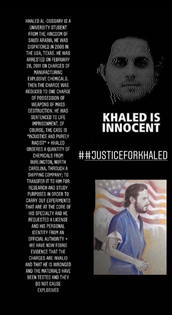 eveetti1's tweet photo. @dixiedamelio #JusticeForKhaled4
Khaled is innocent https://t.co/xgmIKDjfEP