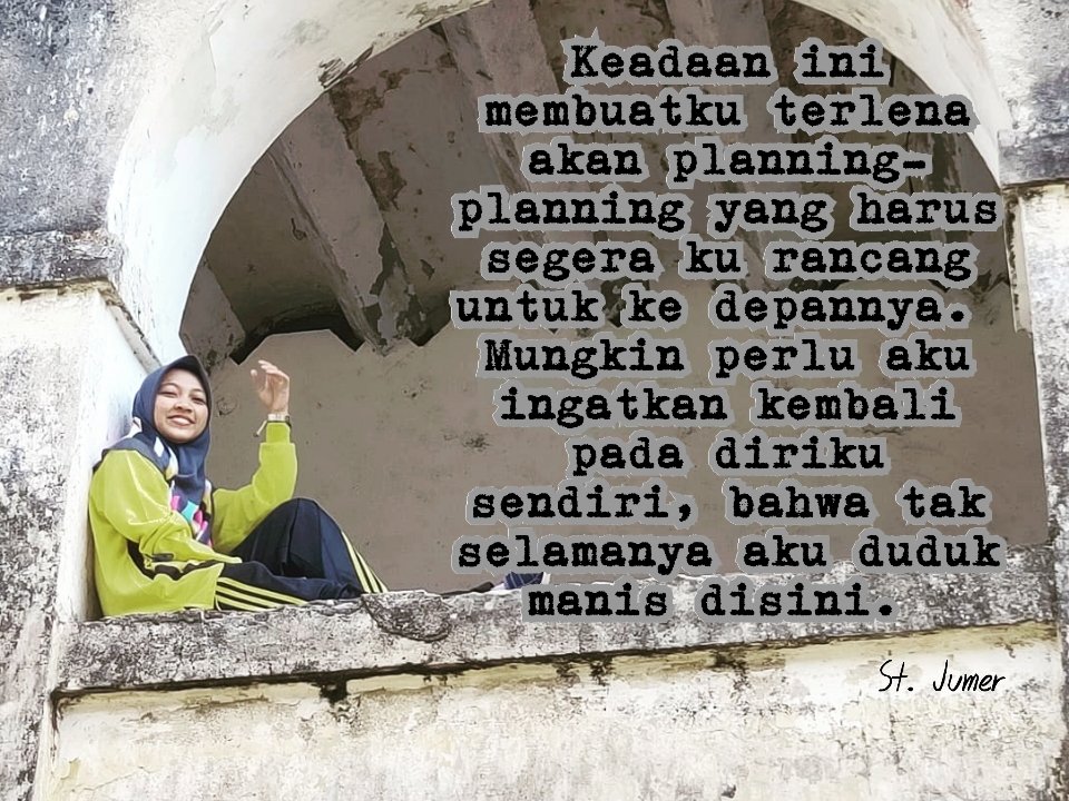 Jumaeroh_STI's tweet photo. Aku terlalu nyaman dalam zonaku saat ini. https://t.co/xJUEXfs9GD