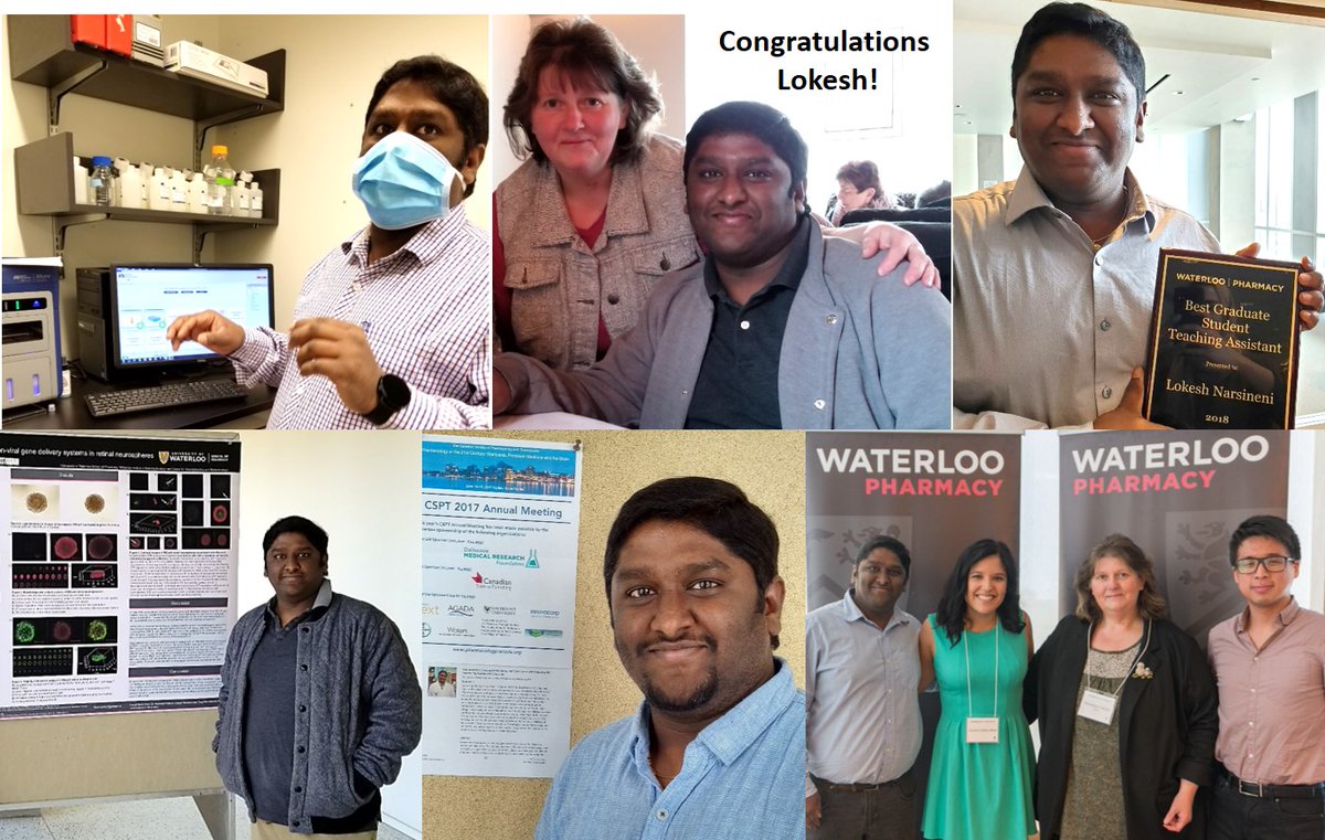 Marianna Foldvari (@foldvaricastle) on Twitter photo The 2020 Virtual PhD Graduate Celebration- happening now. From my lab we congratulate Dr Lokesh Narsineni! His research was in gene therapy nanomedicine development for glaucoma treatment. The 2020 Virtual PhD Graduate Celebration- happening now. From my lab we congratulate Dr Lokesh Narsineni! His research was in gene therapy nanomedicine development for glaucoma treatment.