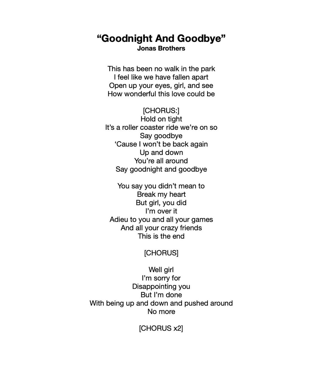 Other songs on the album that are either confirmed or assumed to be about Nick and Miley’s relationship include “Goodnight and Goodbye”, “Still In Love With You”, “Games”, and “Inseparable”.