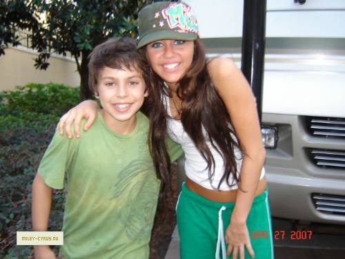 April 27, 2007: Miley and Nick spent time together while filming the Disney Channel Games concert in Florida