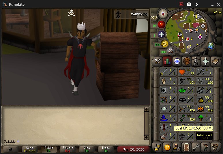 unique_accounts's tweet photo. The 200M OSAAT account @Zulohh.  5 200M’s so far and the lowest total level to have 1B+ xp.  Currently working on 200M agility.  Was also featured in Season 2, Episode 6: https://t.co/WSqGqeD31T https://t.co/3BKJaXCbfH