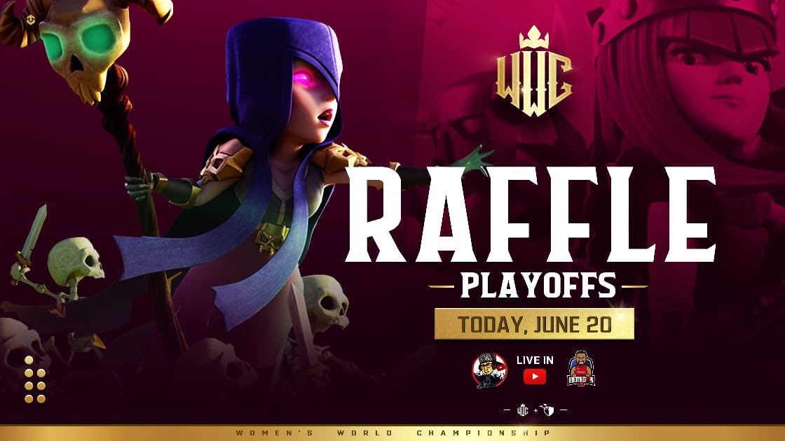 women_champion1's tweet photo. Today you can not miss the draw for the quarterfinals of the @ClashofClans world championship at 2 pm 🇲🇽 on the channel of @AlambredjYT @UNDERTAKER4US 

Hoy sorteo de cuartos de final del Mundial Femenino de @ClashofClansESC por el canal de @AlambredjYT en punto de las 2:00pm🇲🇽 https://t.co/kW3jyLe2ZY