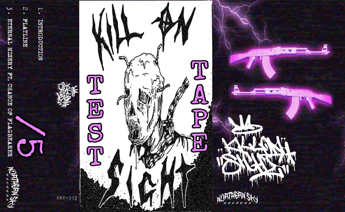 NORTHERNSKYRECS's tweet photo. @KILLONSIGHTBD TAPES OUT NOW!
Pink /15  Alt Cover /10  Test Tape /5
KOS⛓NSR 2020 https://t.co/vhem1ZwNFj