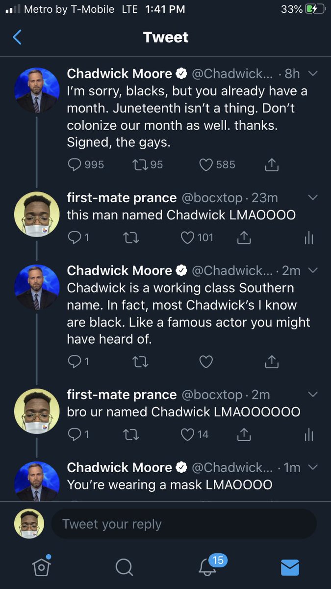 bocxtop's tweet photo. this man is named Chadwick LMFAOOOOO https://t.co/8zhZkVPkX8