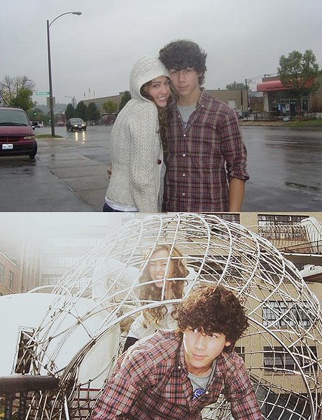 October 17, 2007: Nick and Miley went on their famous “rain date” at City Museum in St. Louis, the day before the opening show of the Best of Both Worlds Tour.