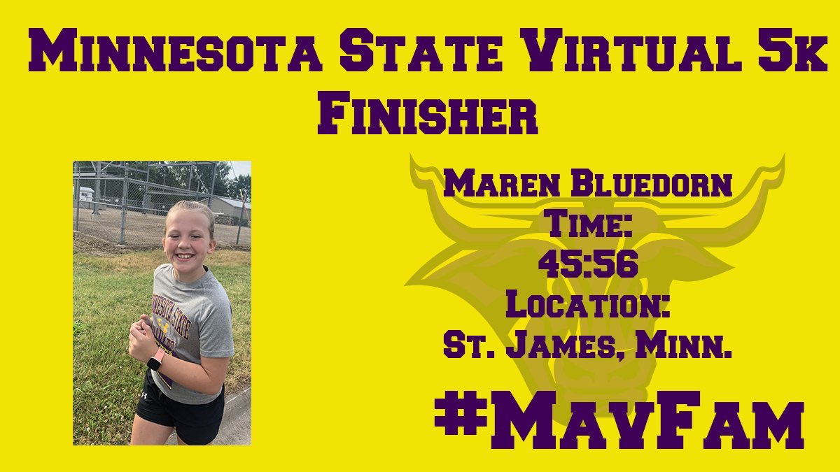 Proud of my daughter for finishing her first 5K #mavfam