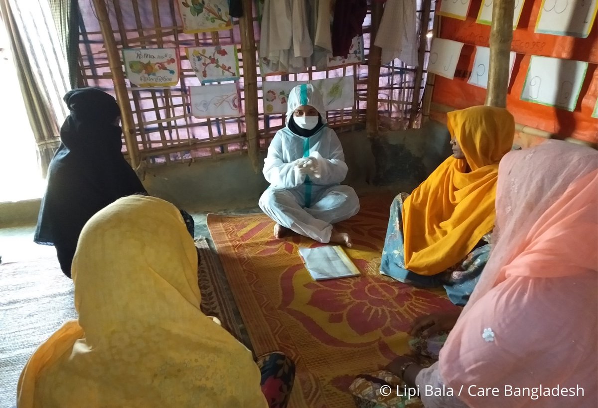  #Rohingya refugees in  #Bangladesh continue to receive sexual and reproductive health and rights support while also learning about  #COVID19.  #SRHR  #WithRefugees    @CARE  @carecanada