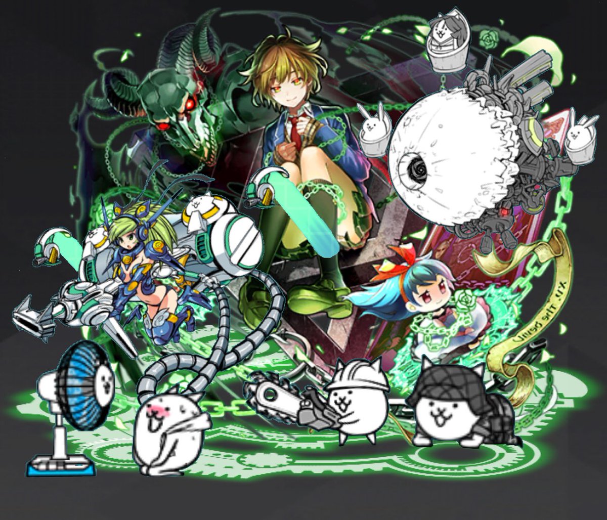 レイド組に、にゃんこつけてみた (キズナ編) キズナちゃん可愛い