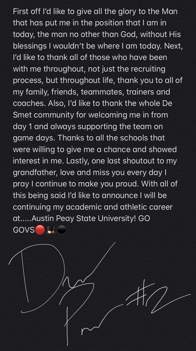 CoachDip2's tweet photo. COMMITTED 🎯 Go Govs🎩🔴⚫️
@Keith_Scott05 @Dbowman85 @APCoachHud @SteepDiesel @PeayPride @AllenTrieu #CutDifferent https://t.co/bY7RnUw8OC