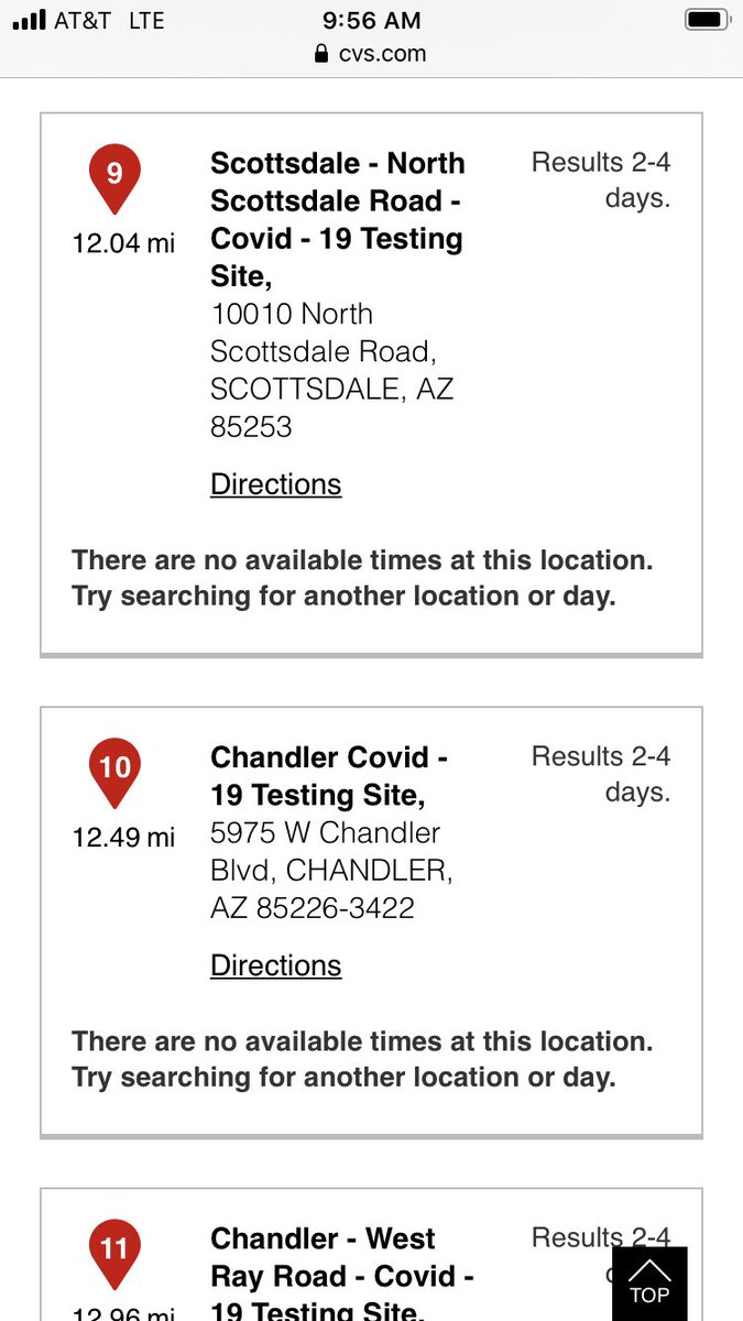 -Yesterday & today, all the time slots for CVS testing sites within 30 miles of me are full. There are no walk-ins for COVID tests at CVS. (Also, CVS says you have too have to be legal resident of state you're being tested in -- was going to try to get by as technically a DCer)