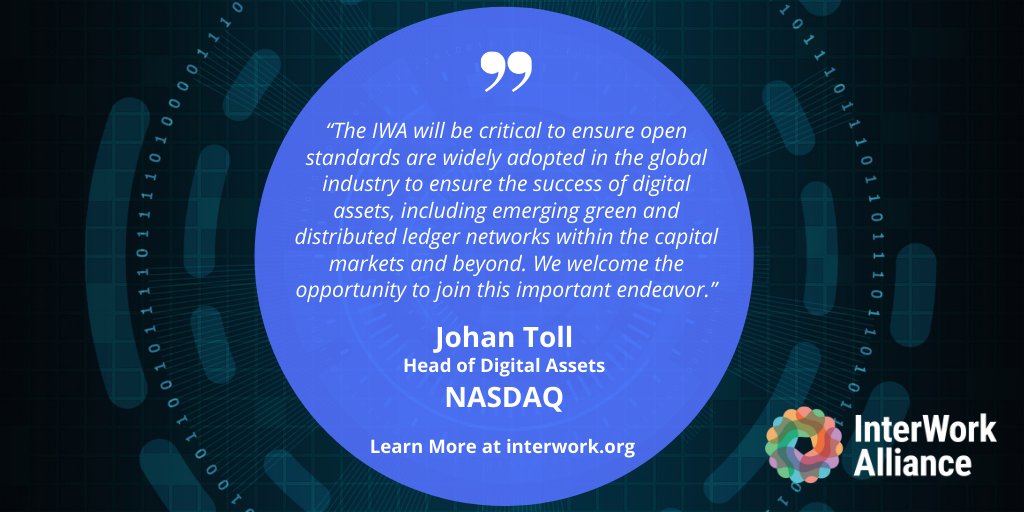 InterWork Alliance (IWA) (@intworkall) on Twitter photo Excited to have <a href="/Nasdaq/">Nasdaq</a> as a member! 
Learn all about the IWA’s organizational structure, its technical goals and objectives, and the value of being a member. bit.ly/3cppyjq Excited to have <a href="/Nasdaq/">Nasdaq</a> as a member! 
Learn all about the IWA’s organizational structure, its technical goals and objectives, and the value of being a member. bit.ly/3cppyjq