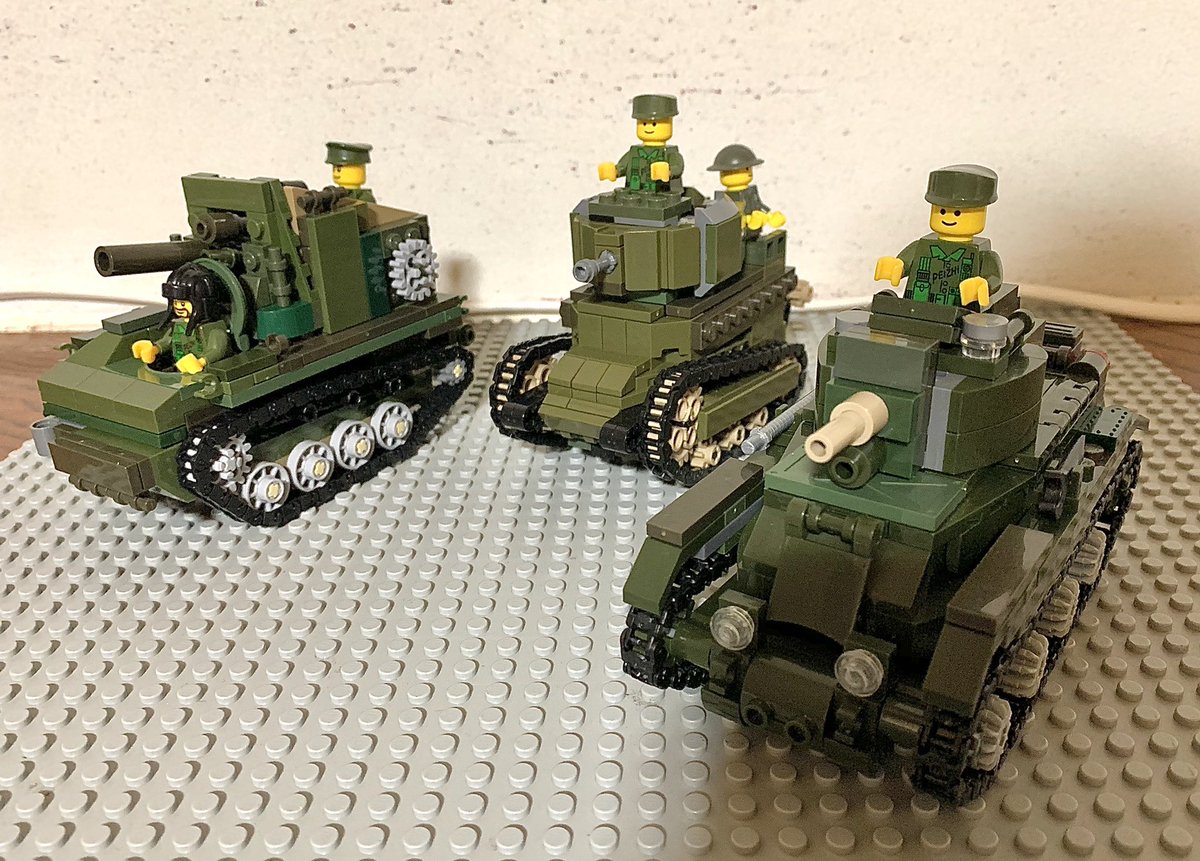 おまる 前に作った自走砲戦車幅を広げてに全体的に調整 豆タンク砲塔とキャタピラを調整 ルノー戦車そのまま レゴ純正品とレゴ互換品の組み合わせ オリジナルです レゴ Twitterレゴ部 Lego レゴ互換 Lego互換 レゴ戦車 Lego戦車 おまめーず