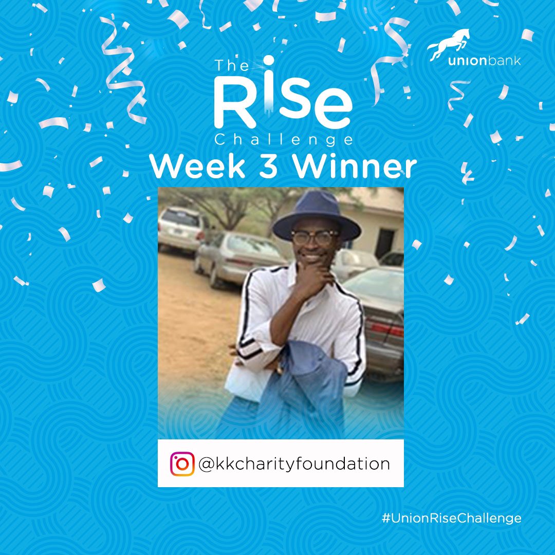UNIONBANK_NG's tweet photo. Meet our week 3 #UnionRiseChallenge stars! People defying several odds to rise above challenges.
Congratulations:
Kehinde Adebiyi
Madaki Adang
Caleb Iwuoha
Blessing Akpan
Gift Udoh
Babatunde Onakoya
Taiwo Akande
Sylvia Ehirim
Oluwadara Aderoju
Emmanuel Chiemezie https://t.co/O4x2CNO1VQ