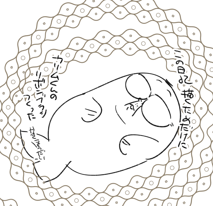 カリム君のリボン(の模様)めっちゃかけるようになった 