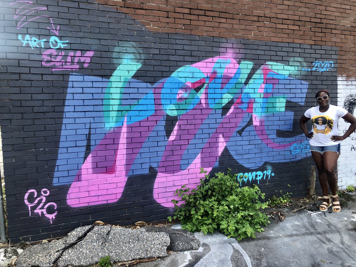 CarlaWpe's tweet photo. ๐โจ๐LOVE MORE๐โจ๐ #hometown #freddiejolley #edrobinson #FlorencePioneers #civilrightsactivists #angeladavis #georgefloyd #BLM #localartists #wilbertrice #narzhio_theartist https://t.co/jbqhE6xCMr