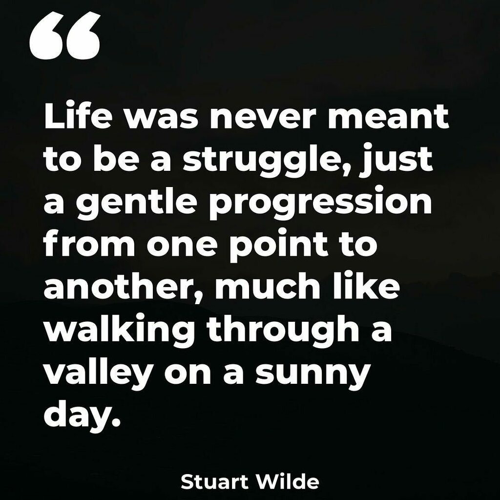midascode's tweet photo. Life was never meant to be a struggle, just a gentle progression from one point to another, much like walking through a valley on a sunny day. #quotestoliveby #quarantinelife #quotestoliveby #stuartwilde #sunnyday #philosophyoflife https://t.co/DHjZOZW0as https://t.co/l38PGoxi5I
