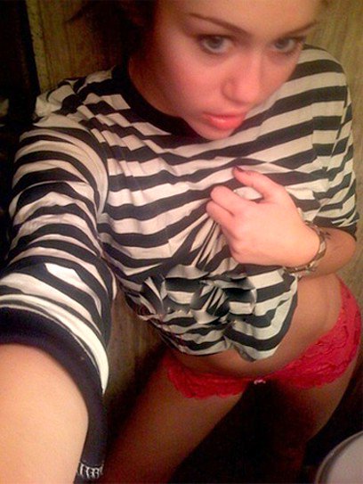 April 2008: Miley’s private photos started to leak online, including one of her wearing what appeared to be Nick’s shirt that she said she hated on the day they met