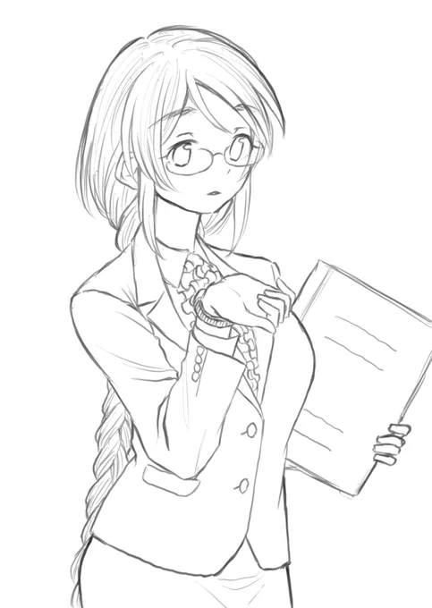 とりあえず線画だけ 