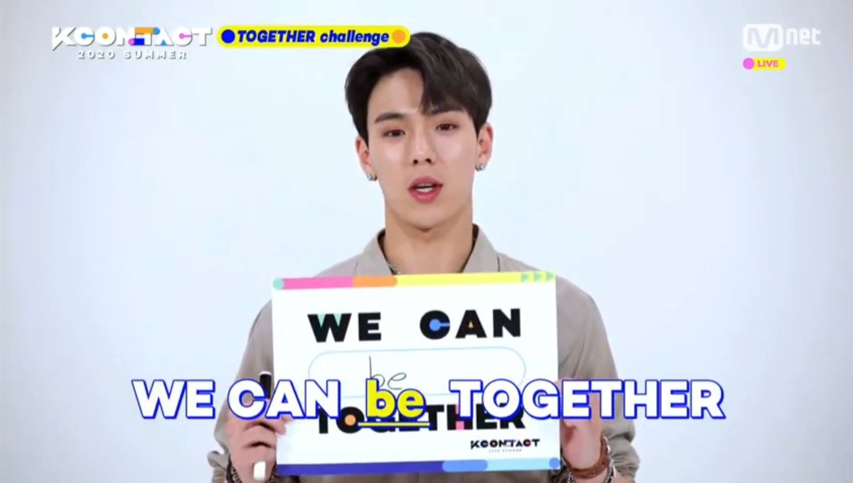 moonlitsky514's tweet photo. "Together we can BE together" ♥️-Son Hyunwoo (Shownu) @OfficialMonstaX https://t.co/POQvK8zt8X