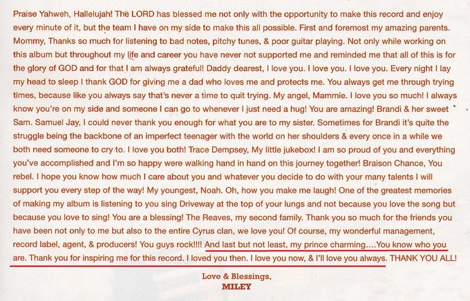 July 22, 2008: Miley Cyrus’ “Breakout” album was released. In the album dedications, she thanked her “Prince Charming” - aka Nick Jonas. Miley wrote 9 of the 13 new tracks, most of which were about Nick.