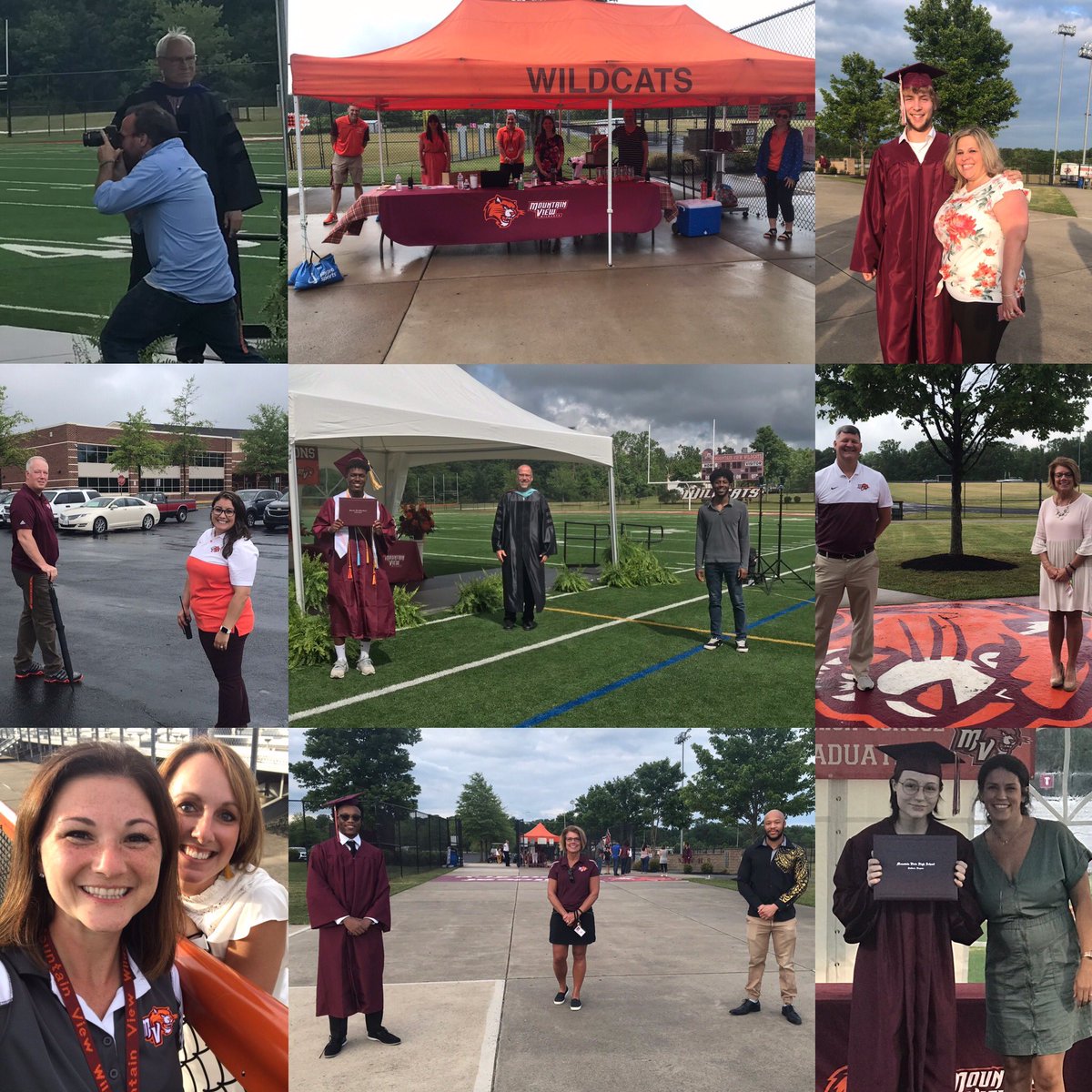 MrsSullivanMVHS's tweet photo. Here is just a sample of our last three days of individual graduation ceremonies. Thank you to all of our staff, families, and visitors who have made these (and two more days to come) so special for our seniors. We appreciate and love you all. Congrats class of 2020! #viewpride https://t.co/op6aNIG7zP