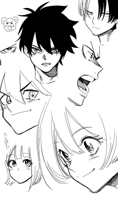 少年漫画にありがちな顔 