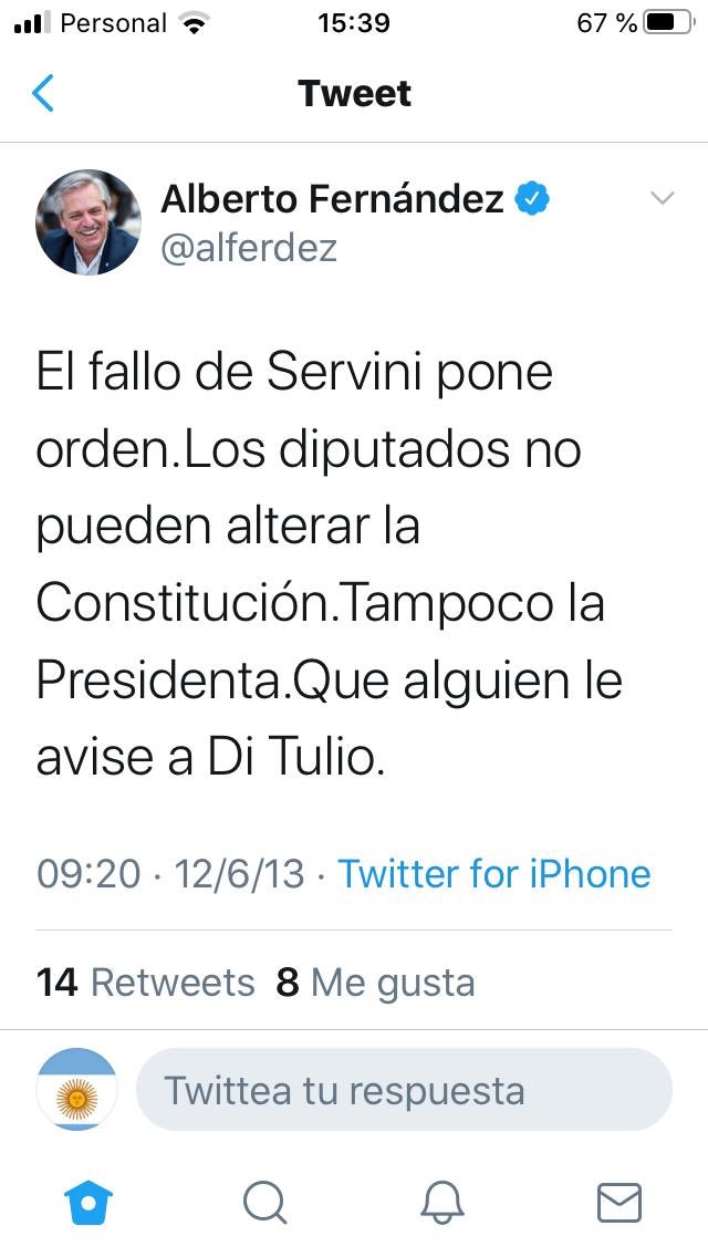 Tuits Borrados On Twitter Este Senor Alberto Fernandez Deberia Explicarle Al Actual Presidente Al Archivo Diadelabandera
