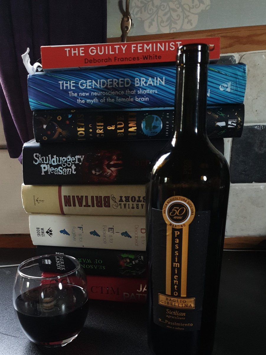 Well, I'm 'in the bar'... a bit early... But with a very nice bottle of red from <a href="/CHwinemerchants/">CH Wine Merchants</a> and books... looking forward to tonight's chat 😀 cheers all #DigiEd20