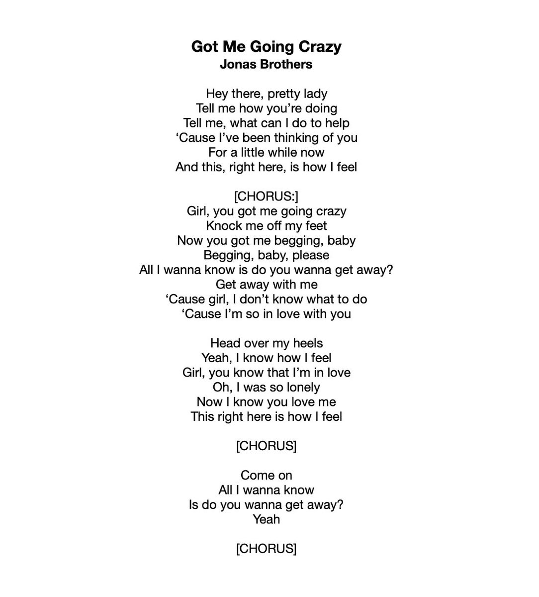 It’s also believed that “Shelf”, “One Man Show”, “Pushing Me Away”, and “Got Me Going Crazy” may have been inspired by Nick’s relationship with Miley.