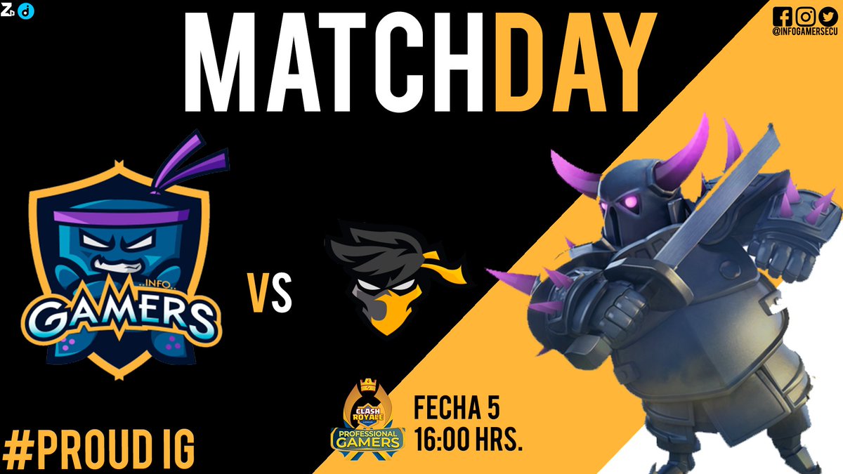 #ClashRoyale

Fecha 5 de la <a href="/FlamesEsportsgg/">Grand master ADC. enseñando todo lo que preguntes.</a> y hoy nos enfrentamos a los ninjas. Veamos a quien le queda mejor el "headband". 😏🇨🇴🎮

🆚 <a href="/ACE1_COL/">ACE1 Colombia</a>
⏰ 16:00 hrs. 

¡Esperamos su apoyo! 

#ProudIG
#TodosSomosGamers 🎮❤️