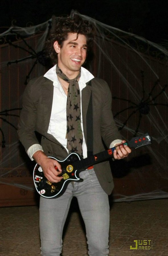 October 31, 2008: Justin Gaston, who was Miley Cyrus’ boyfriend at the time, dressed up as Nick Jonas for Halloween
