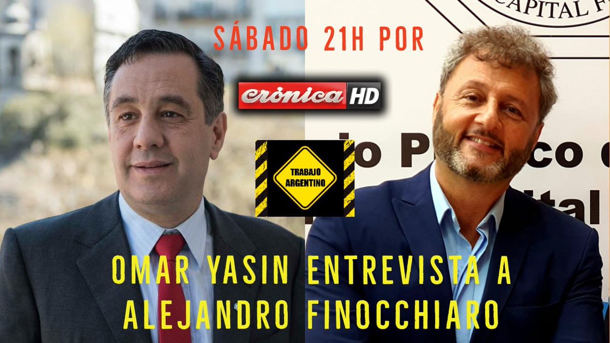 alefinocchiaro's tweet photo. “Yo espero que los buenos ciudadanos de esta tierra trabajarán para remediar sus desgracias”, dijo #ManuelBelgrano. Mi amigo @OmarYasin piensa lo mismo, por eso armó su programa Trabajo Argentino en @CronicaTV. Y tuvo la gentileza de invitarme. Quedate en casa y miralo, a las 21. https://t.co/HlJN0ABuoJ