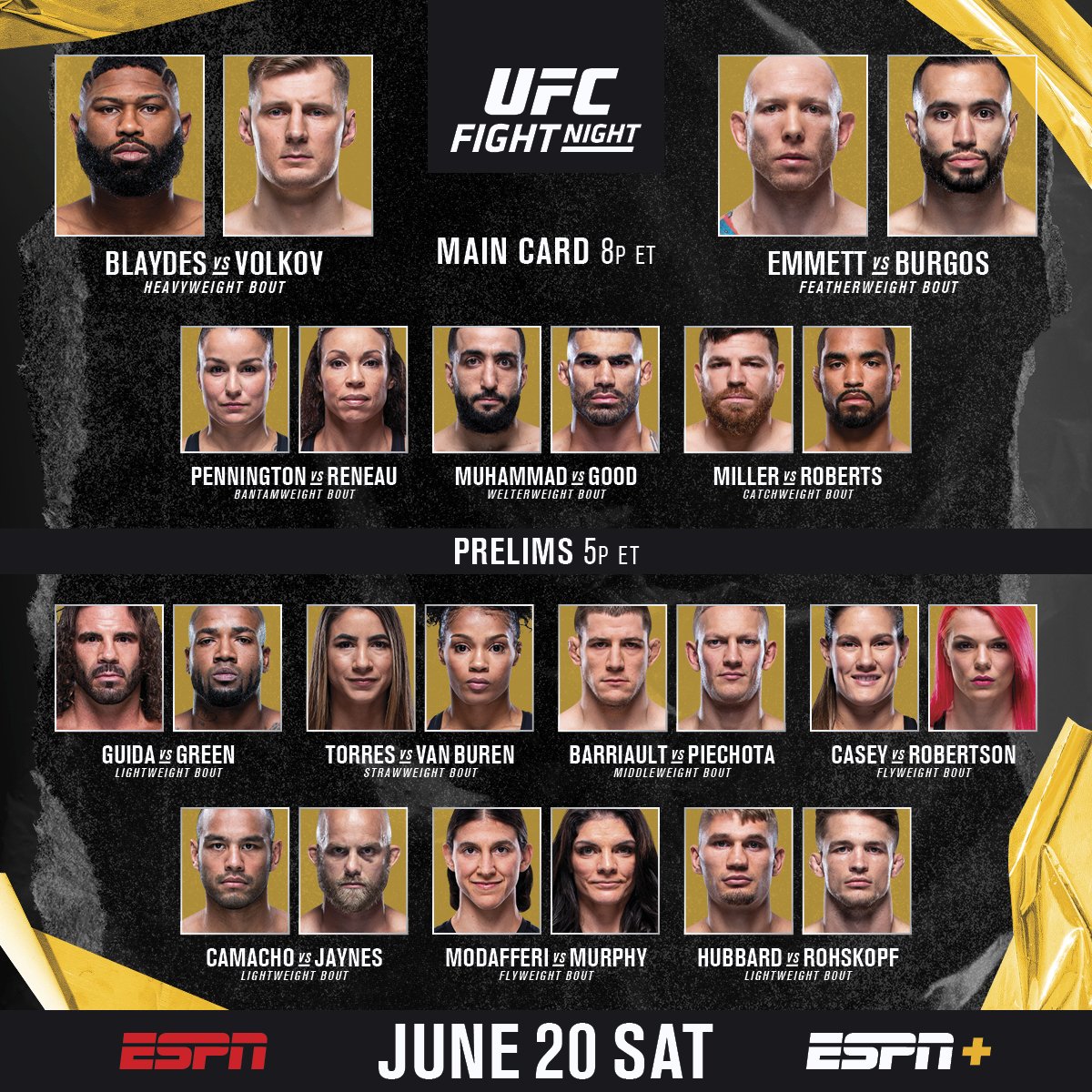 Join us tonight on discord.gg/mma for #UFCVegas3 starting at 5 PM EST!