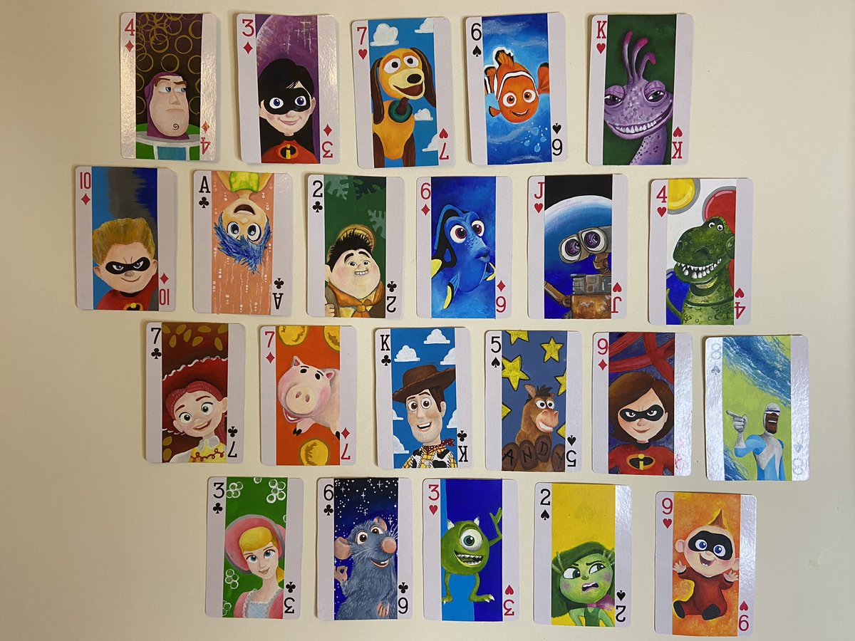 Painted Deck Of Cards / Here S Mark S Portion Of The Painted Deck Of Cards Markiplier