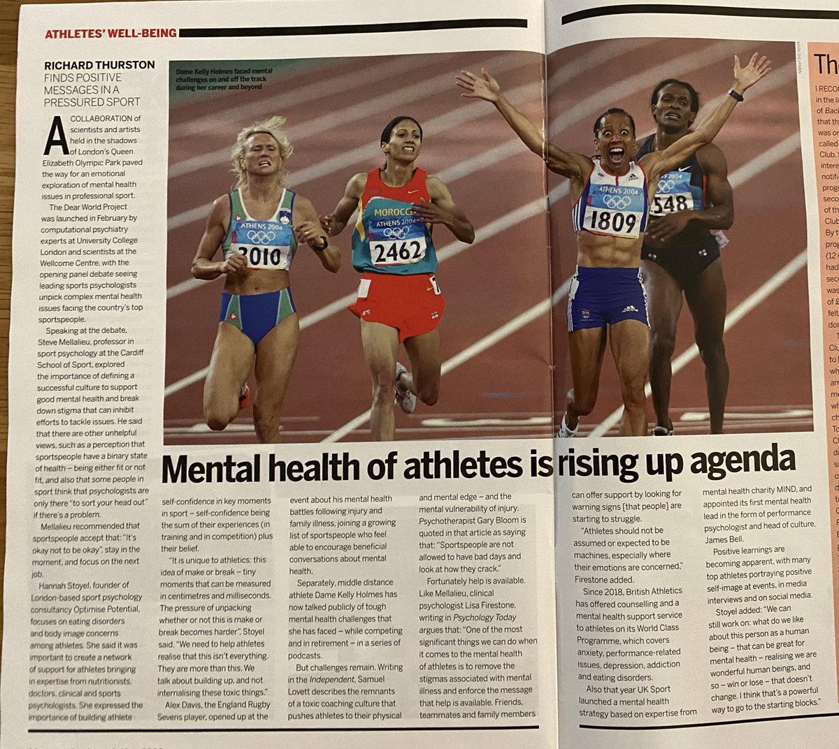 Really great to see our Mental Health in Professional Sport event featured in the @BASCSupporters magazine Backtrack! Thanks again to @serenamacleod91 @HStoyel @ajldavis03 @SteveMellalieu @alexstoyel for making it a brilliant event!