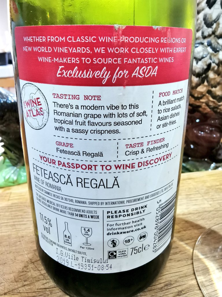 🍾🍷PIETROVINI🍷🍾 (@pietrosd) on Twitter photo #yearofwine2020
Fancy Romanian🍷
Feteasca Regala🍇
<a href="/TweetaDean/">Peter Dean</a> recommended
£5.25! <a href="/asda/">Asda</a>
Mango,🍍,🍋fresh fruit delight. Summer beauty🌞🍷😍👌
<a href="/JamesHubbard113/">James Hubbard</a> @WineMan147 @BradleyHorne <a href="/jimofayr/">jim dunlop</a> <a href="/RichLJames/">Richard James DipWSET</a> <a href="/Liam3494/">Liam Mycroft</a> <a href="/TheWineKiwi/">Erik Burgess 🇳🇿🍷🥂</a> <a href="/CaththeWineLady/">Pinkwinelady</a> @TatianaLivesey <a href="/SolicitingFlava/">SolicitingFlavours</a> #yearofwine2020
Fancy Romanian🍷
Feteasca Regala🍇
<a href="/TweetaDean/">Peter Dean</a> recommended
£5.25! <a href="/asda/">Asda</a>
Mango,🍍,🍋fresh fruit delight. Summer beauty🌞🍷😍👌
<a href="/JamesHubbard113/">James Hubbard</a> @WineMan147 @BradleyHorne <a href="/jimofayr/">jim dunlop</a> <a href="/RichLJames/">Richard James DipWSET</a> <a href="/Liam3494/">Liam Mycroft</a> <a href="/TheWineKiwi/">Erik Burgess 🇳🇿🍷🥂</a> <a href="/CaththeWineLady/">Pinkwinelady</a> @TatianaLivesey <a href="/SolicitingFlava/">SolicitingFlavours</a>
