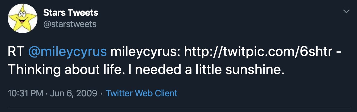 Miley tweeted that she was “thinking about life” with a picture of herself laying in the grass. She also tweeted about Nick.