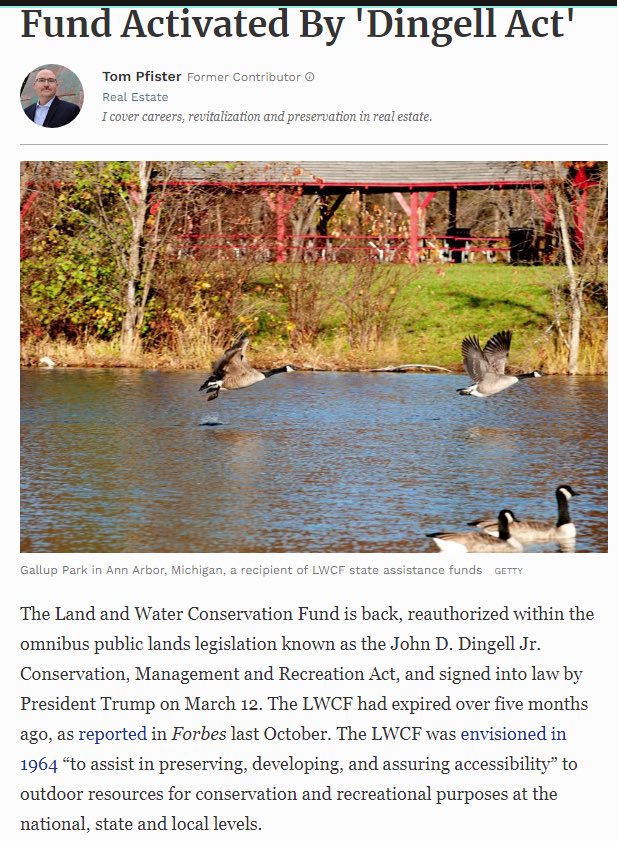 This is just another land grab by the federal government to increase their presence in the states. It doesn’t matter who supports this. This is not trimming the federal government’s power. Funding will go to Democrat led groups. It’s another slush fund.  https://www.blm.gov/about/laws-and-regulations/dingell-act