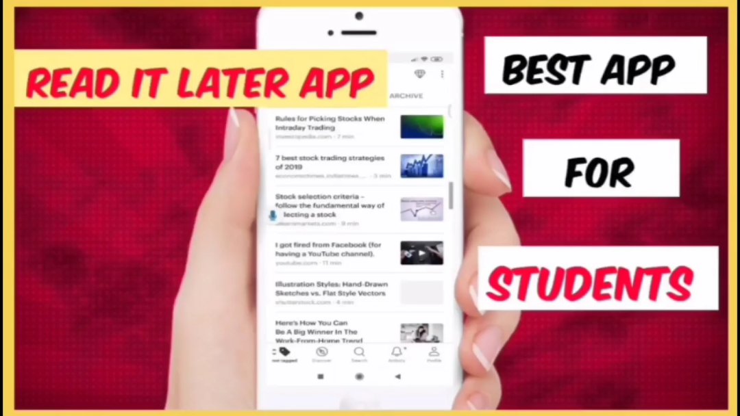 Artofhackstrade's tweet image. Best app for students.. Save all your online content in 1 app.
Check out this video.
youtu.be/f49A_qhREqA

#App #android #readitlater #StudentsLivesMatter #learn #tamil #YoutubeIndia