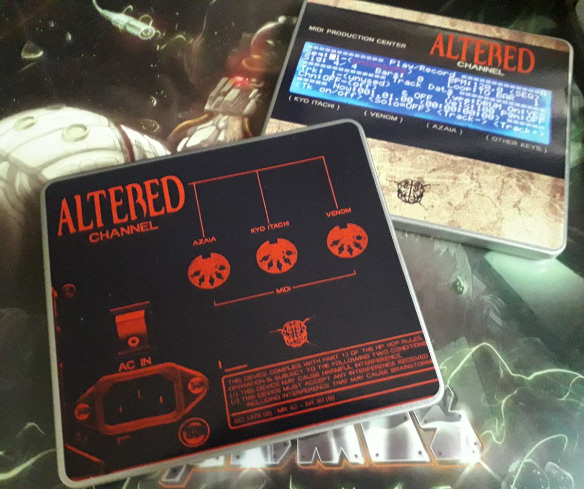 Azaia78's tweet photo. Vente Flash_
Altered Channel "Metal Box bootleg CD" vol 1 & 2 (unlockers)
All (remix) by @VENOM_vigilante @kyoitachi & @Azaia78
#linkinbio #alteredchannel #remix #project #underground #Venom #kyoitachi #azaia #brainconnection1978 #label #artby #relook https://t.co/icWfEm1rG9