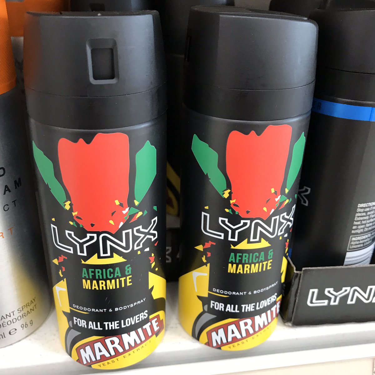 Another reason 2020 will go down in history...(spotted in Sainsbury’s)

#marmitelynx #lynx #marmite