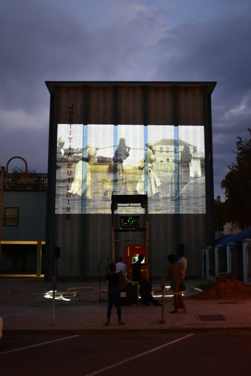 DecolonizingG's tweet image. Defining Public Space
(Land Pavilion) 

A week long public discussion that ran parallel to the 2nd National Land Conference in 2018. We discussed access, spatial justice, infrastructure, urban transformations and new urban land questions. Using MoJ courtyard as a public theatre!